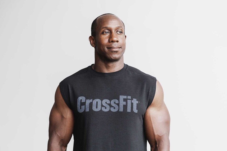 Nobull Crossfit Sleeveless Tee Tanks & Tees Black | 2147-KFNTV